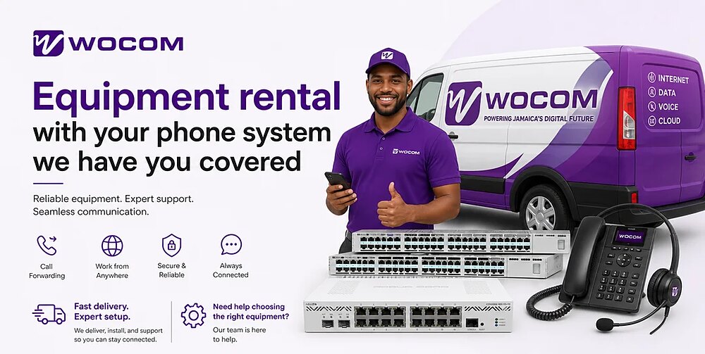 WOCOM equipment rental — phones, switches and installation
